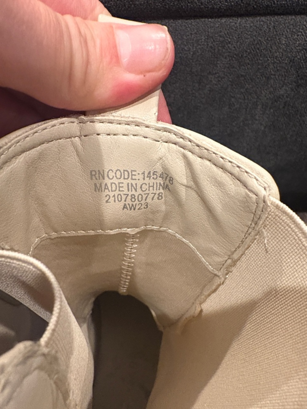 Primark Platform Chelsea Lug-Sole Boot in Cream size 6 used - Picture 6 of 13